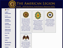 Tablet Screenshot of nbamericanlegion.com